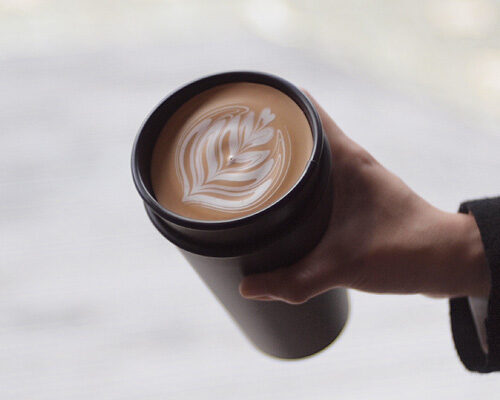 Eco-friendly caffé mug 'take-out' for both enjoyment and the environment